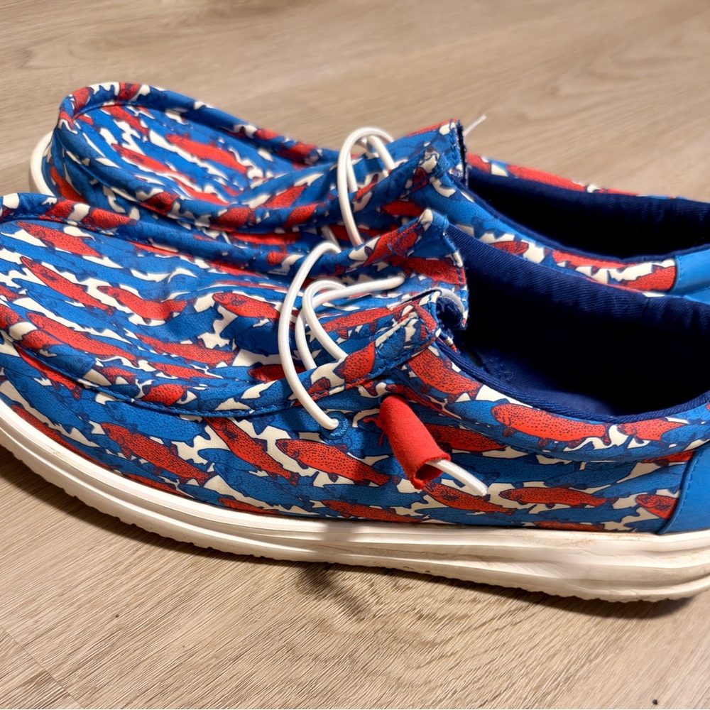 Stylish Blue and Red Men's Shoes